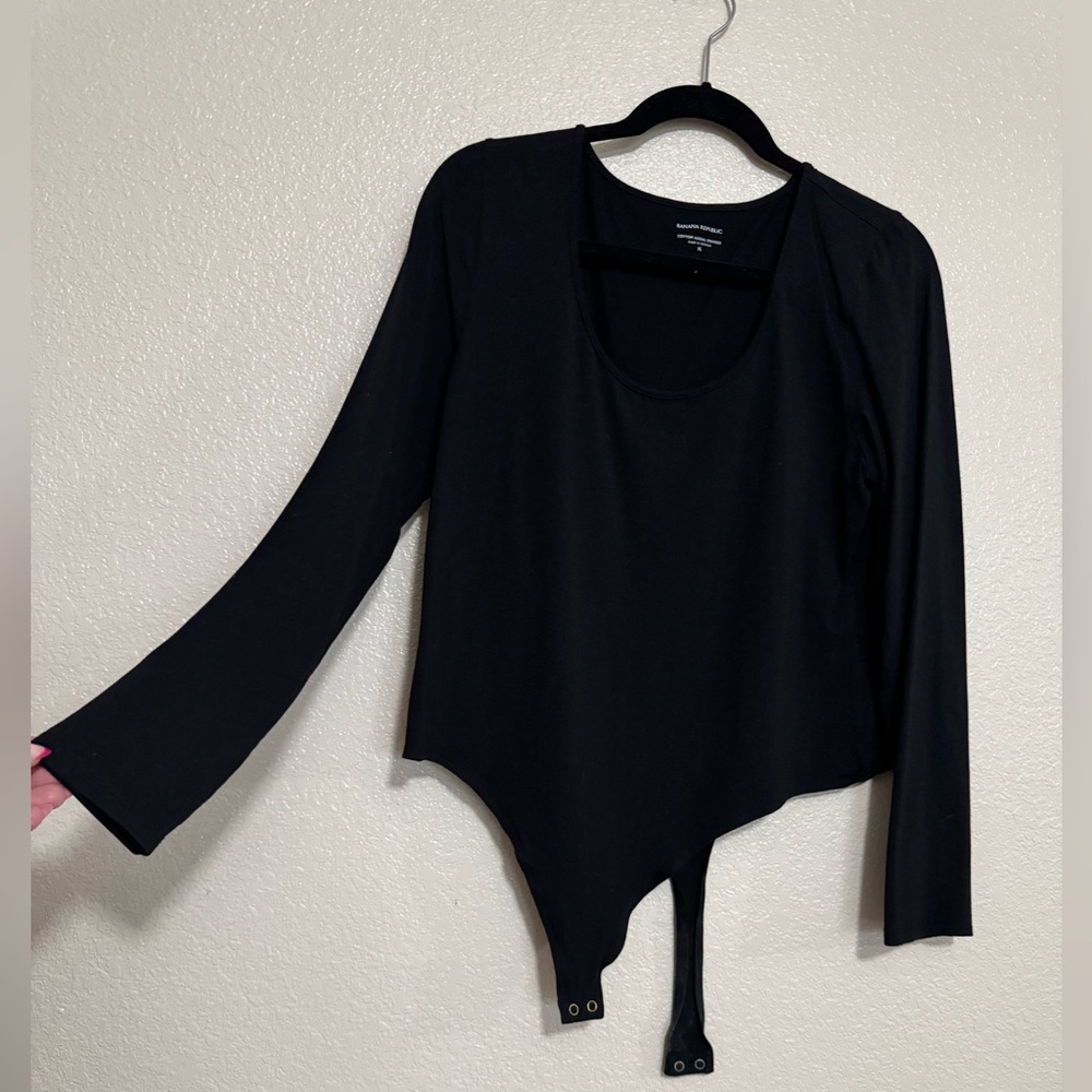 Banana Republic Black Long Sleeve Bodysuit